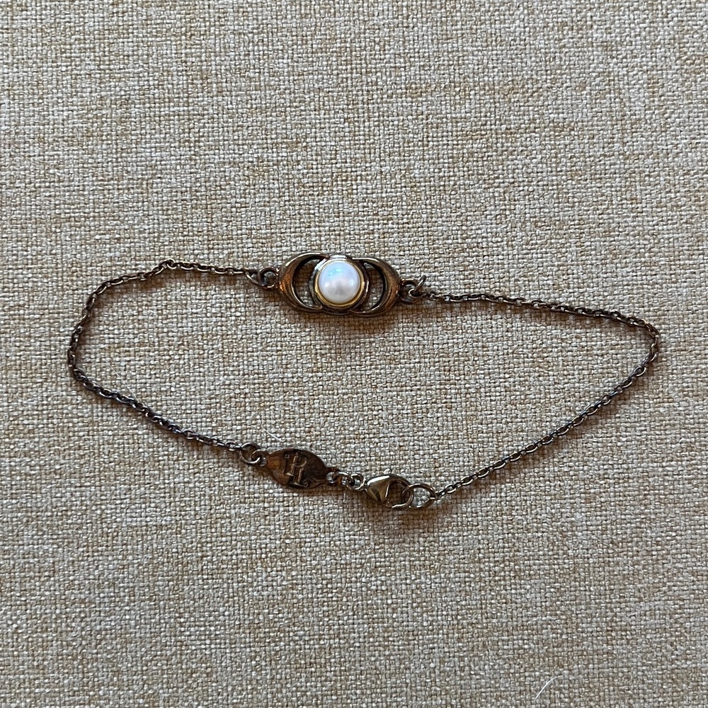 Pamela Love pearl moon bracelet